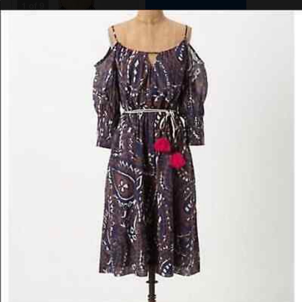 Anthropology Cold Shoulder Dress by Vanessa Virginia